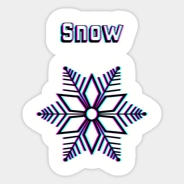 Snowflake Glitch Sticker by DyrkWyst